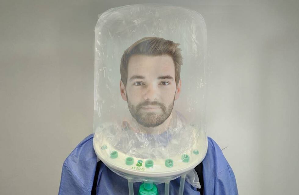 Cordobeses fabricaron un casco de oxígeno para pacientes críticos de Covid-19