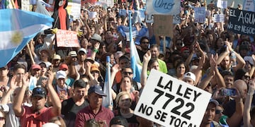 A un año de la marcha contra la reforma de la ley 7.722.