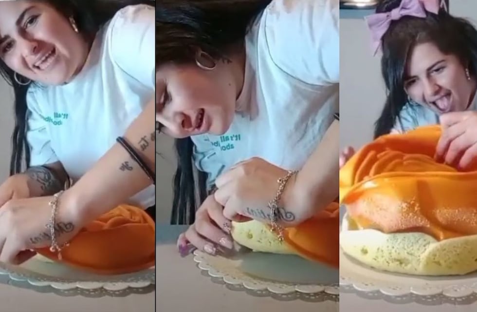 Es tiktoker, hace recetas y se volvió viral por su molde de bizcochuelo con forma de flor