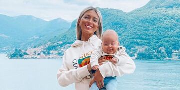 La foto con la que Agustina celebró su primer Día de la Madre Italiana.