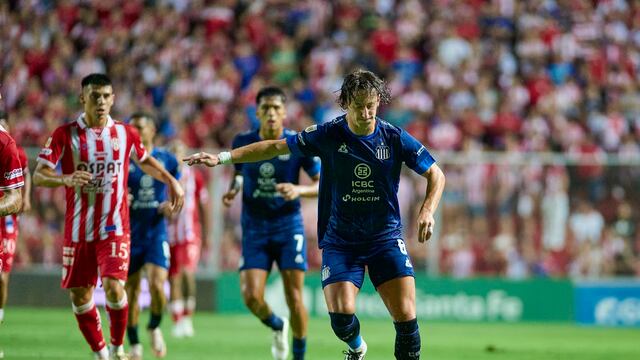 Matías Galarza Fonda fue una de las figuras de Talleres en el primer tiempo contra Unión en Santa Fe