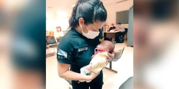 Policías salvaron la vida de una recién nacida en Posadas.