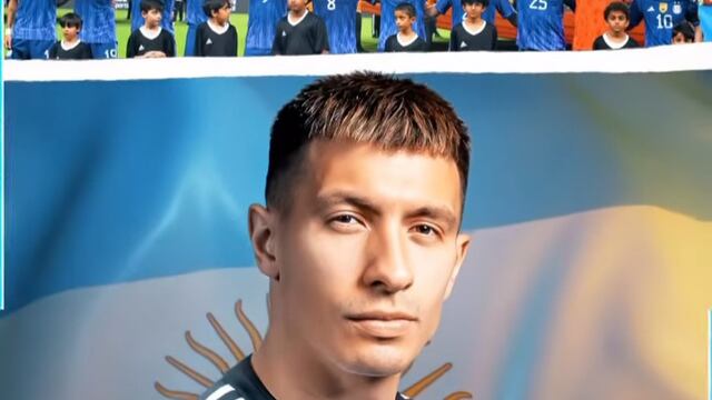Lisandro Martínez delantero de la Selección Argentina/novia/padre/Dybala