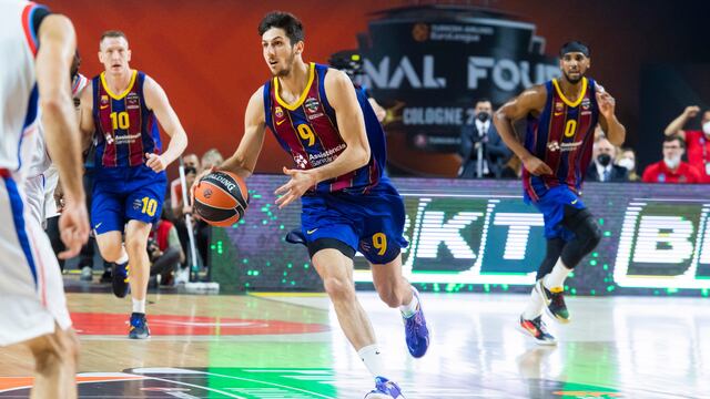 Leandro Bolmaro, cordobés de Las Varillas, estuvo cerca del título de la Euroliga (Prensa  Barcelona).