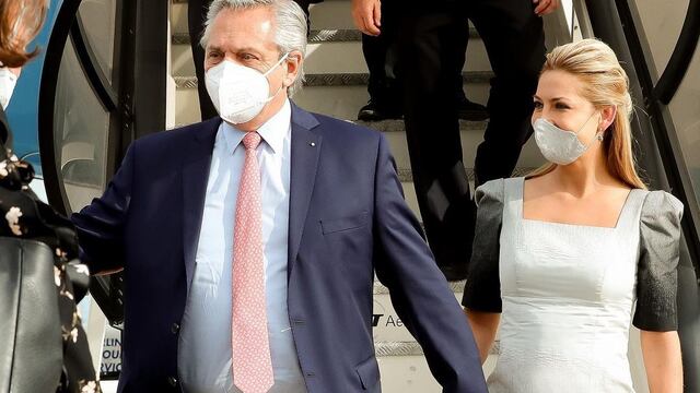 Alberto Fernández y Fabiola Yañez.