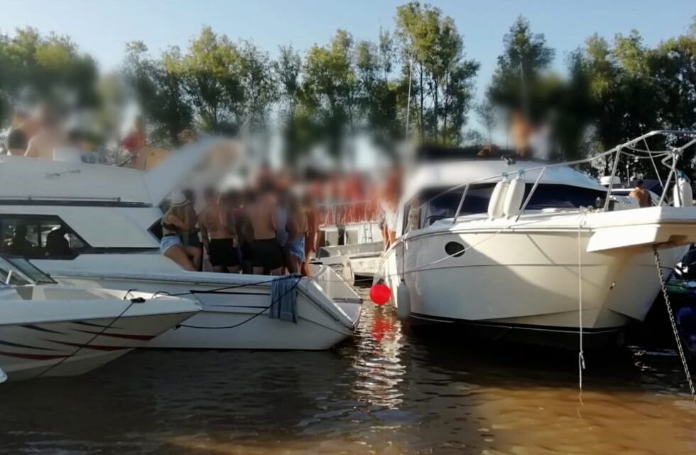 Prefectura desbarató una fiesta clandestina a bordo de un yate en San Isidro