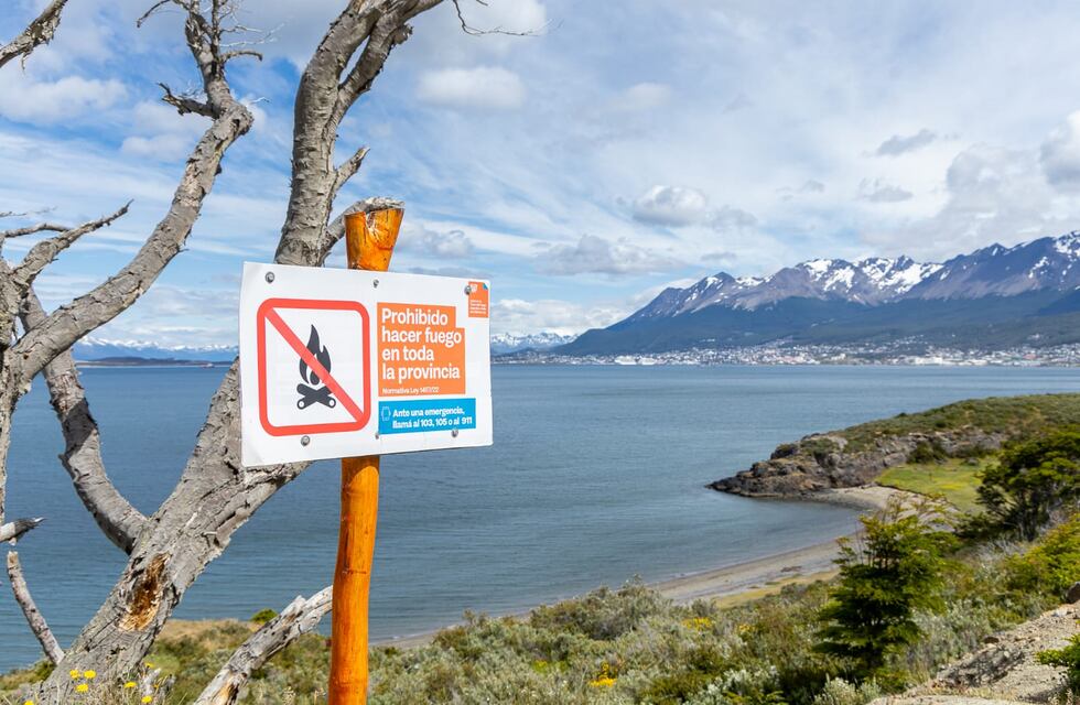 Tierra del Fuego: recuerdan la prohibición de hacer fuego para evitar incendios forestales
