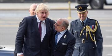 Boris Johnson (Primer Ministro británico) - Jorge Faurie (Canciller Argentino)\u002E