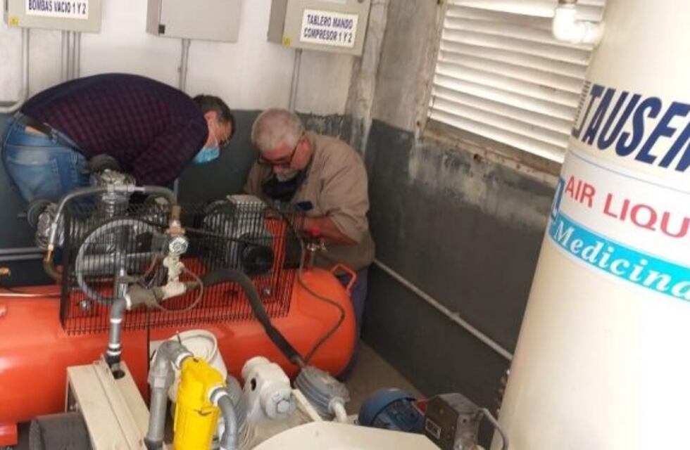 Compraron un compresor para los respiradores de terapia intensiva del Hospital Pintos