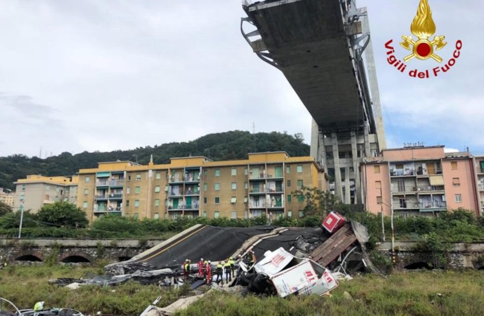 Tragedia en Italia: al menos 35 muertos tras el derrumbe de un puente en Génova