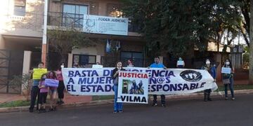 Los familiares y amigos de Vilma marcharon para pedir justicia, esta semana\u002E