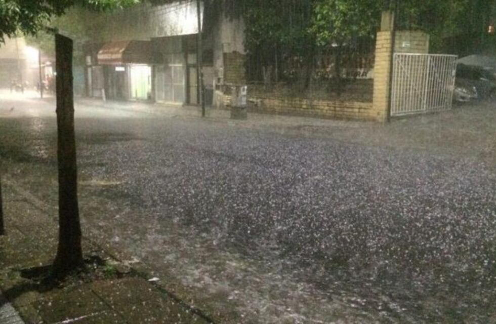 Violenta caída de granizo en la Ciudad de Buenos Aires