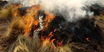 Focos de incendio en la zona de Salsacate y Traslasierra.