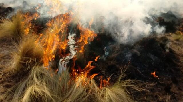 Focos de incendio en la zona de Salsacate y Traslasierra.