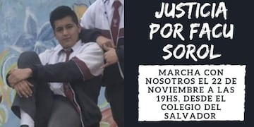 Marchan hoy pidiendo justicia por Facuando Sorol