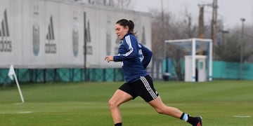 Entrenamiento del equipo femenino de fútbol para los Panamericanos de Lima 2019, que empiezan el 26 de julio\u002E (AFA)