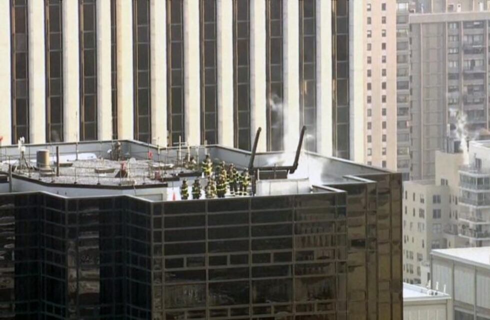 Dos heridos en un incendio en la terraza de la Torre Trump