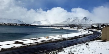 Nevó en plena primavera: Caviahue y Copahue amanecieron totalmente cubiertas de hielo