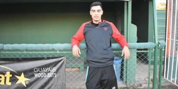 Juan Cruz Martín, jugador de béisbol que viaja a Estados Unidos\u002E