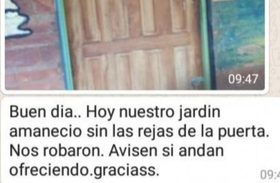 Delincuentes robaron la reja de una puerta de un jardín de infantes de Eldorado