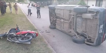 Motociclista accidentado en intersección de Av\u002E 58 y 47\u002E