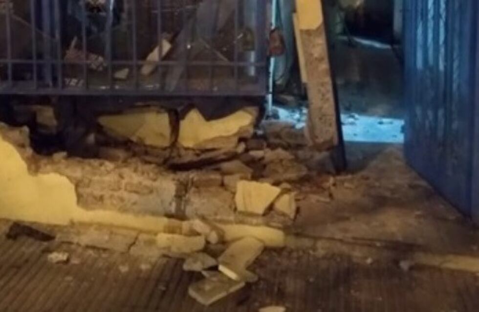 Perdió el control del auto, destrozó el frente de una rotisería y se dio a la fuga