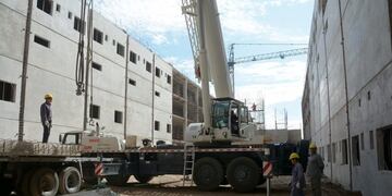 Construcción hospital central de San Luis