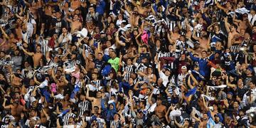 Supporters of Argentinian Talleres at Morumbi stadium