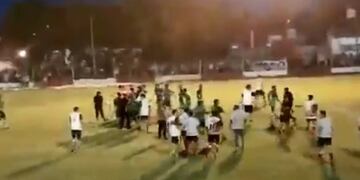 El partido, organizado por la Municipalidad de San Cristóbal, quedó directamente suspendido\u002E (Captura de pantalla)