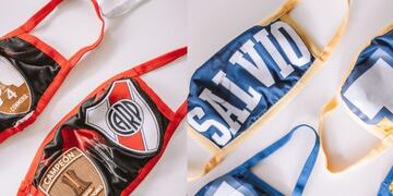 Tapabocas solidarios de River y Boca\u002E