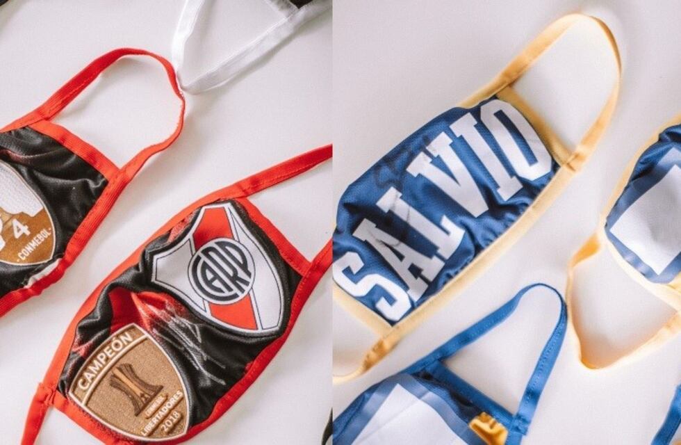 Boca y River unen sus camisetas para hacer tapabocas solidarios