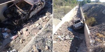Ignacio Herrero publicó las imágenes de su coche, un Volkswagen Polo, totalmente destruído\u002E