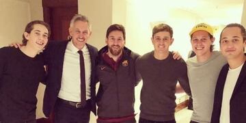 Gary Lineker conoció a Leo Messi en la previa del partido Chelsea-Barcelona por Champions League\u002E