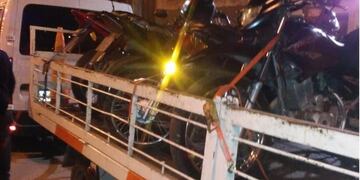 Remitieron 300 motos al corralón durante la última semana