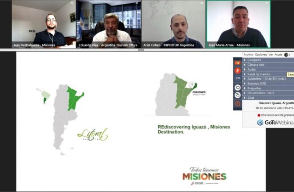 Operadores turísticos conocieron Iguazú a través de un webinar