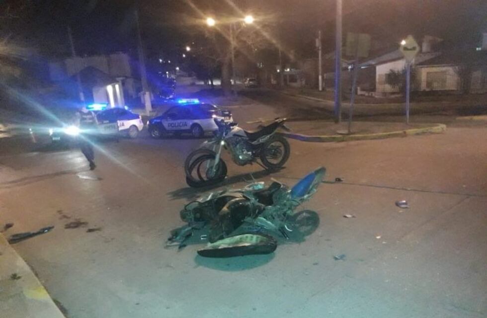 Choque frontal de motos: una constante en Alta Gracia
