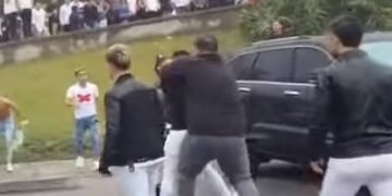 Agresión en La Normandina (Imagen captura del video grabado a través de un celular)