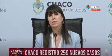 La ministra de Salud del Chaco fue la encargada de brindar u nuevo parte.