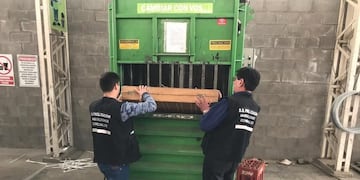 Se destruyó mercadería ilegal de vendedores ambulantes