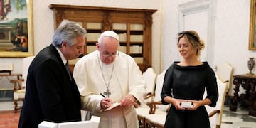 El presidente Alberto Fernández se reunió con el papa Francisco en el Vaticano\u002E