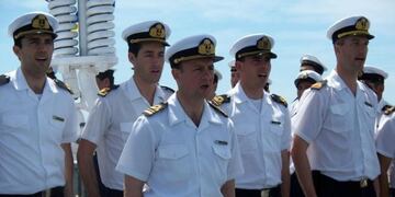 Oficiales de la armada argentina