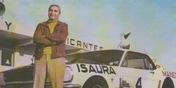 Sonriente, así lo solían ver a Cabalén\u002E En la imagen, junto a su Ford Mustang