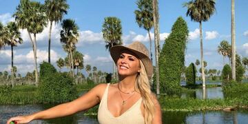 Alejandra Maglietti participó de una campaña para la promoción del Bañado La Estrella