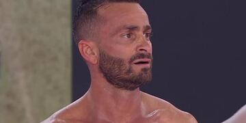 Martín Baclini, pareja d e Cinthia Fernández en Showmatch\u002E (Captura El Trece)