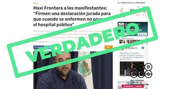 San Luis: son verdaderos los posteos que indican que un intendente instó a manifestantes a no acudir al hospital público si se contagian\u002E (RedDES)