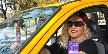 Vanina, una de las referentes de She Taxi en Córdoba\u002E