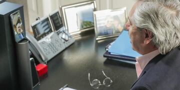 Alberto Fernández habló con  Sebastián Piñera