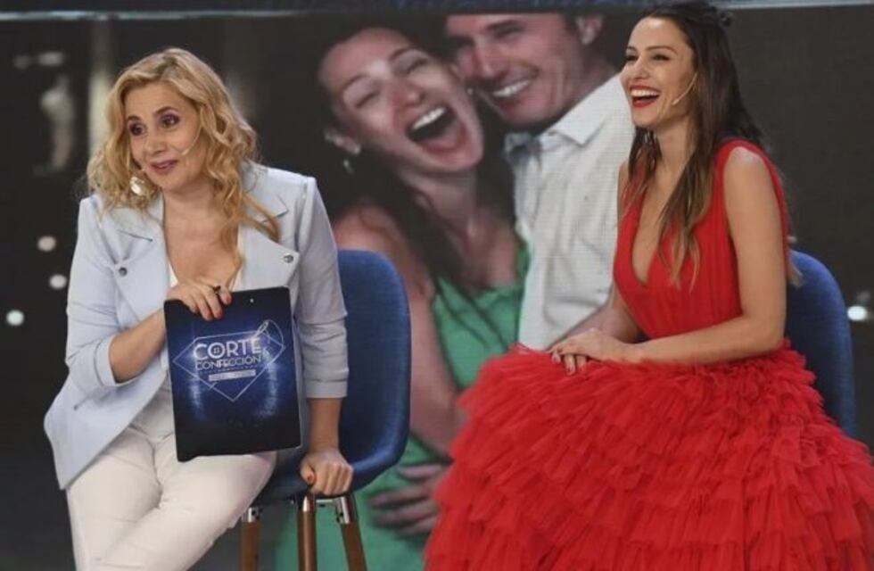 Pampita eligió vestido de novia en vivo en un programa de "Corte y confección"