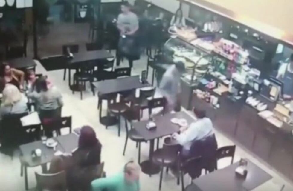 El tremendo asalto en un café de Caballito
