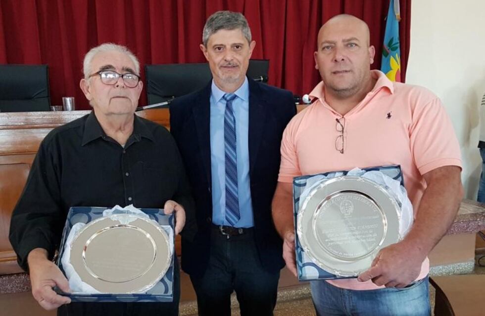 Nombraron "Vecinos Destacados" a Carlos y Eduardo D'Angelo